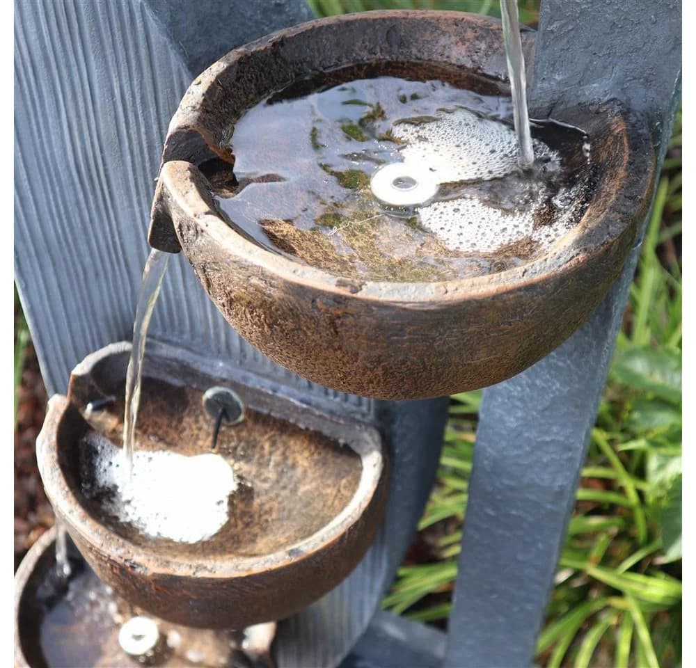 Wacredo Gartenbrunnen Malaysia Anthrazit/Bronze Premium Wasserspiel - Bild 4