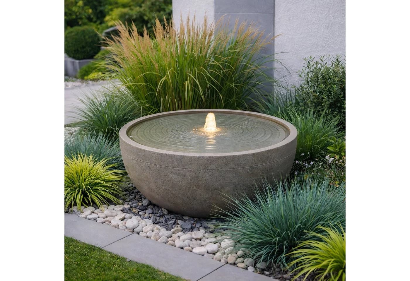 Wacredo Gartenbrunnen Palau Premium Wasserspiel Sandfarben - Bild 2