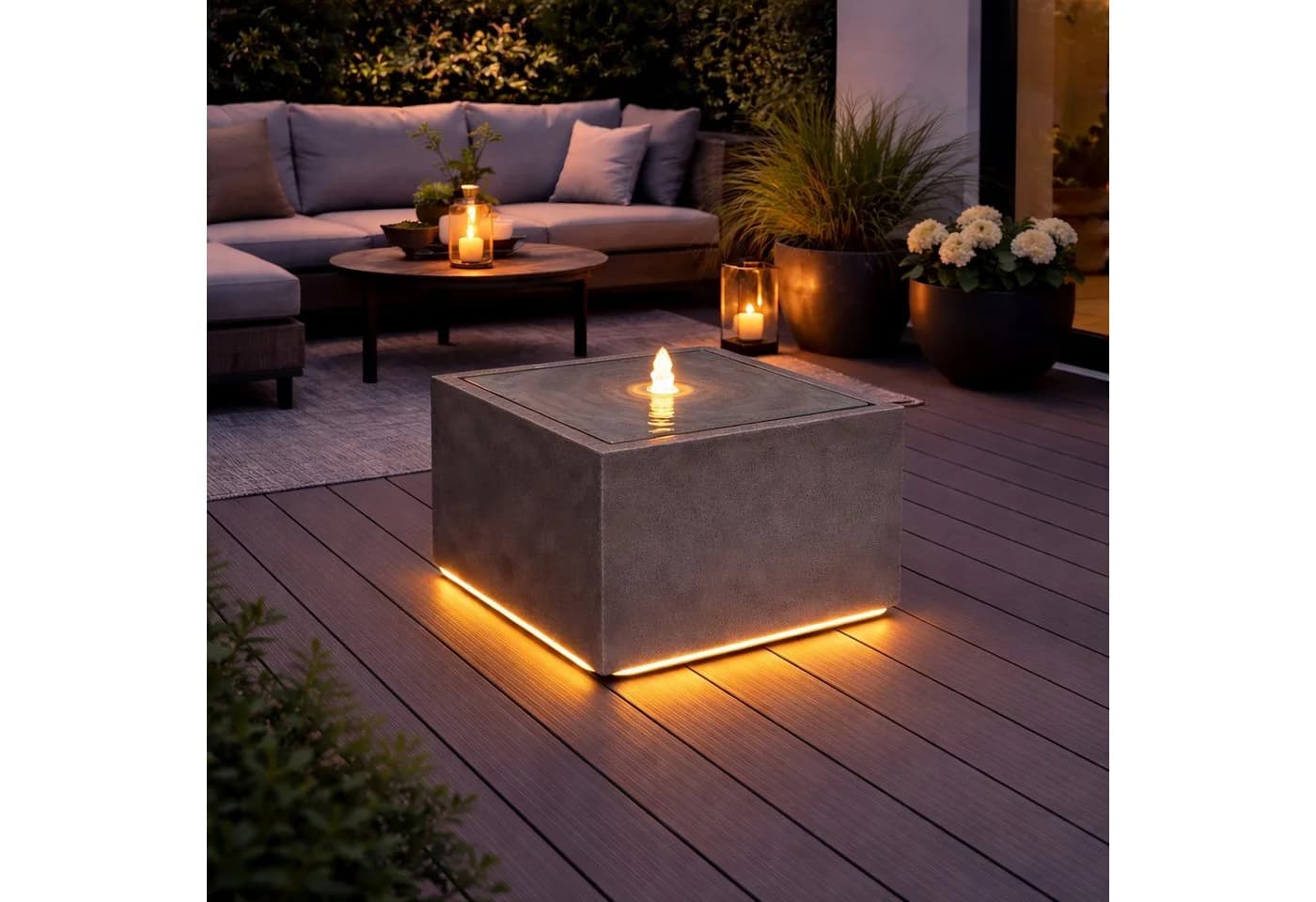 Wacredo Gartenbrunnen Premium Wasserspiel Komplettset Manila Sand - Bild 3