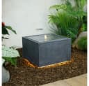 Wacredo Gartenbrunnen Manila Grau Polyresin mit LED-Beleuchtung Bild 5