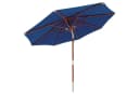 anndora Sonnenschirm 3m rund navy blau Dreh-Kipp-Mechanismus Bild 2