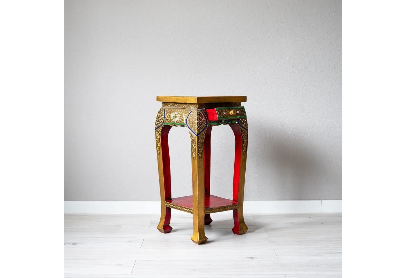 livasia Opiumtisch Glasmosaik Rot/Gold Handgefertigt - Bild 3