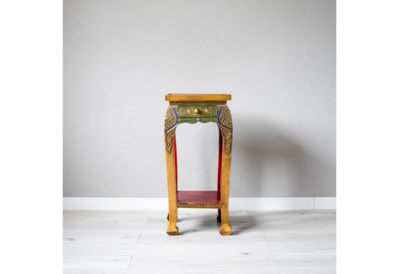 livasia Opiumtisch Glasmosaik Rot/Gold Handgefertigt - Bild 4