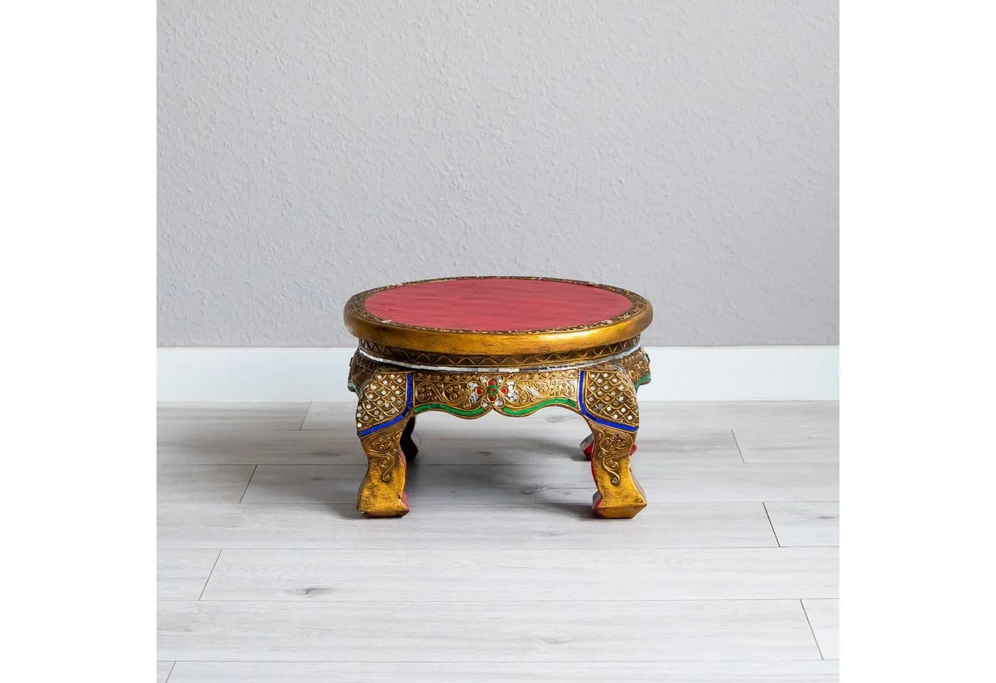 livasia Opiumtisch Glasmosaik Rot Rund Handarbeit - Bild 3