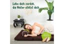 livasia Nackenrolle Braun/Grün Vegan Kapok Handgefertigt Bild 1
