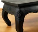 livasia Opiumtisch Couchtisch mit Schnitzerei Akazie Schwarz Bild 4