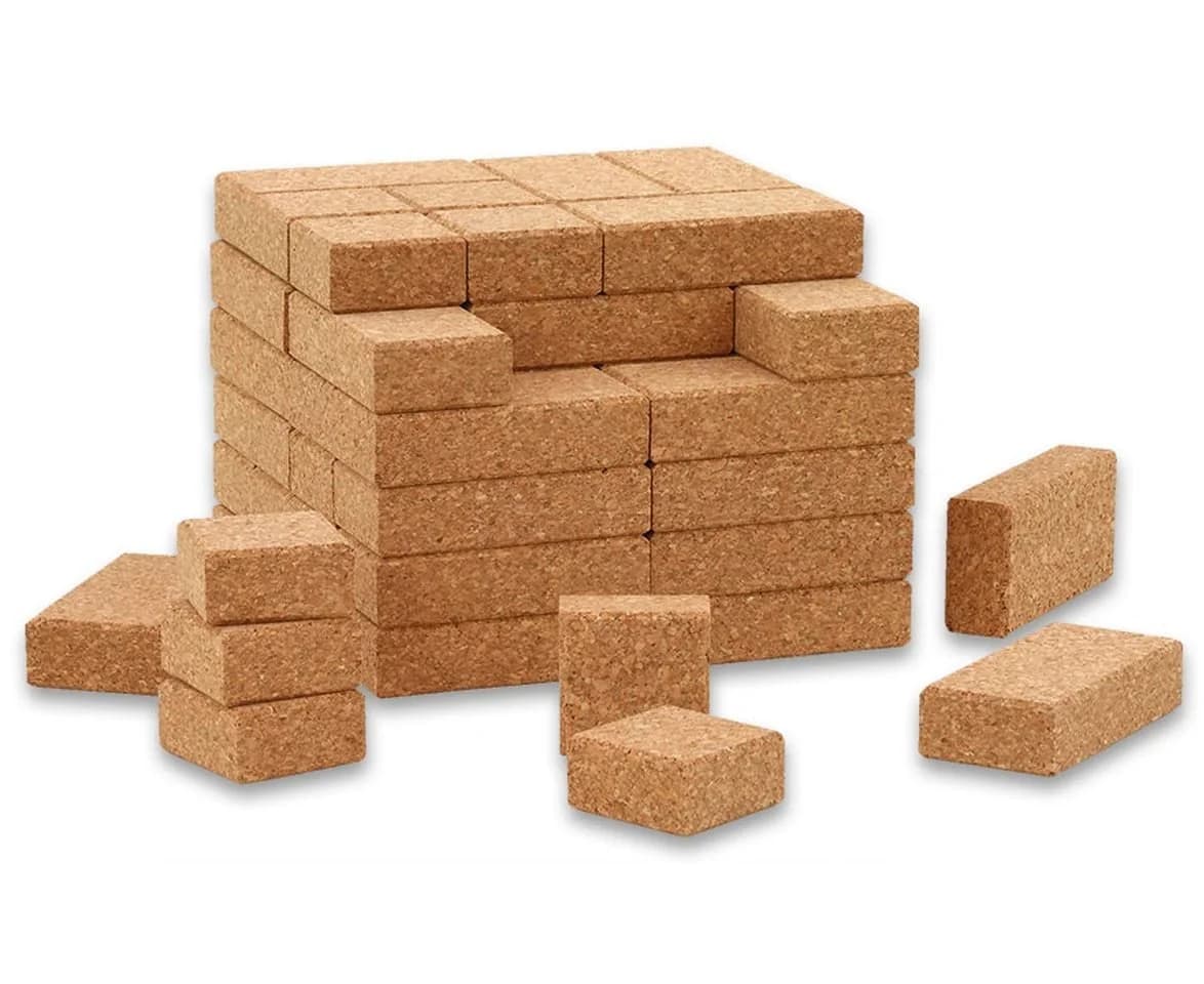 KORXX Natur-Bausteine aus Kork, 60 Stück - Bauklotz-Spielbausteine - Bild 2