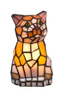 BIRENDY Stehlampe Tiffany Style Katze Glaslampe Bunt Bild 1