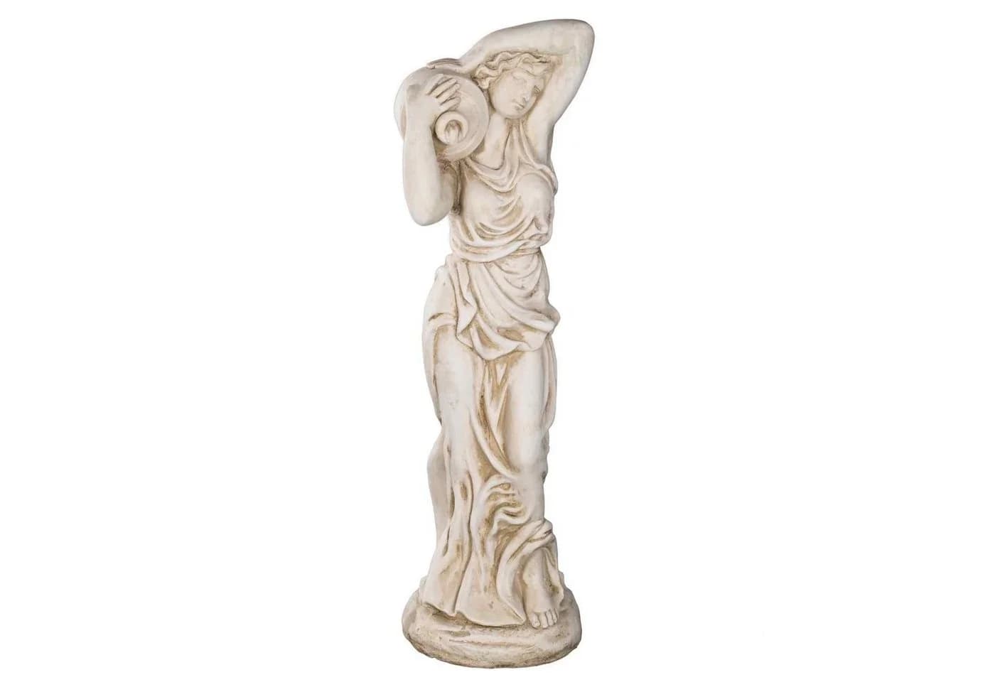 BIRENDY Dekofigur Wasserträgerin Antikbeige Gartenfigur - Bild 2