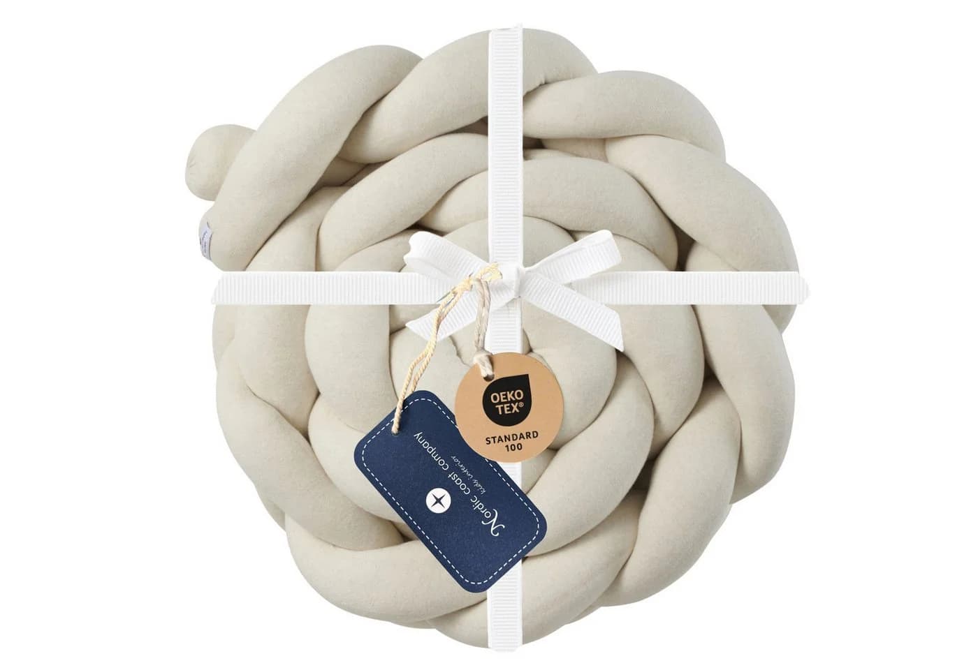Nordic Coast Company Nestchenschlange XXL Bettschlange geflochten Beige - Bild 2
