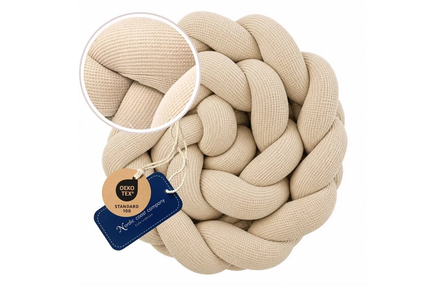 Nordic Coast Company Nestchenschlange XXL Beige Geflochten - Bild 2