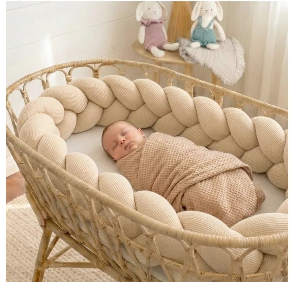 Nordic Coast Company Nestchenschlange XXL Beige Geflochten - Bild 3