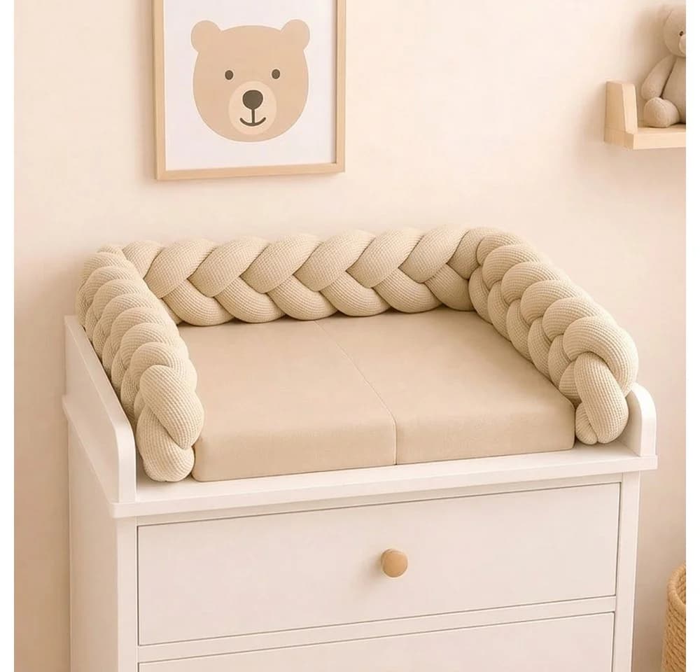 Nordic Coast Company Nestchenschlange XXL Beige Geflochten - Bild 4