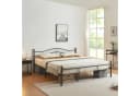 en.casa Metallbett Florenz 180x200cm Schwarz mit Lattenrost Bild 2
