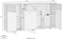 PROCONTOUR Kommode Trenti Weiß Eichefarben Modern Bild 3