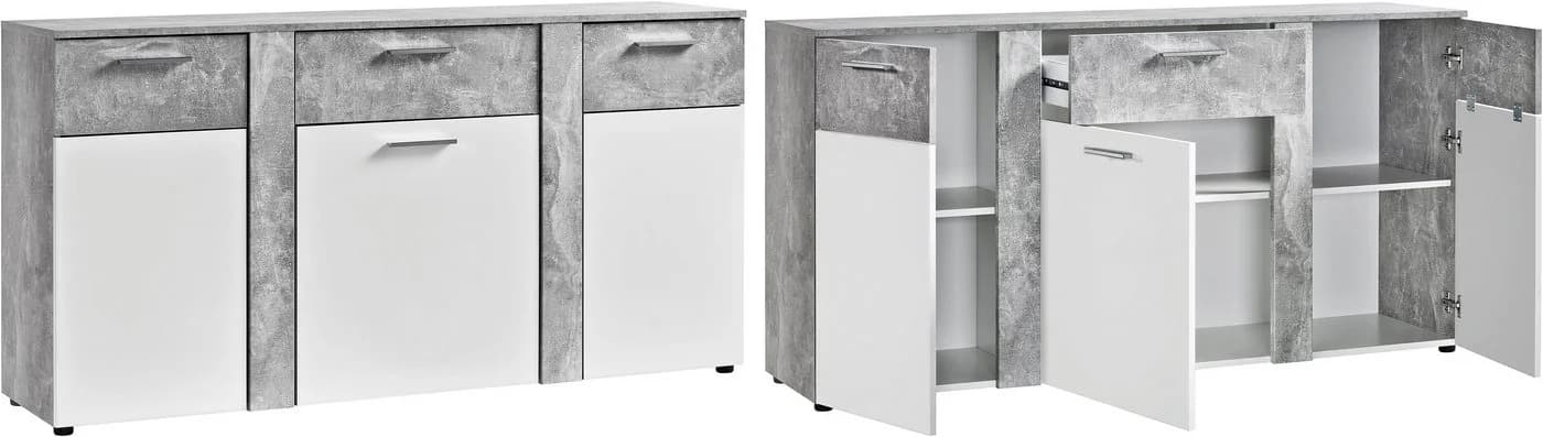 PROCONTOUR Kommode Trenti Grau Weiß mit Schubkasten - Bild 2