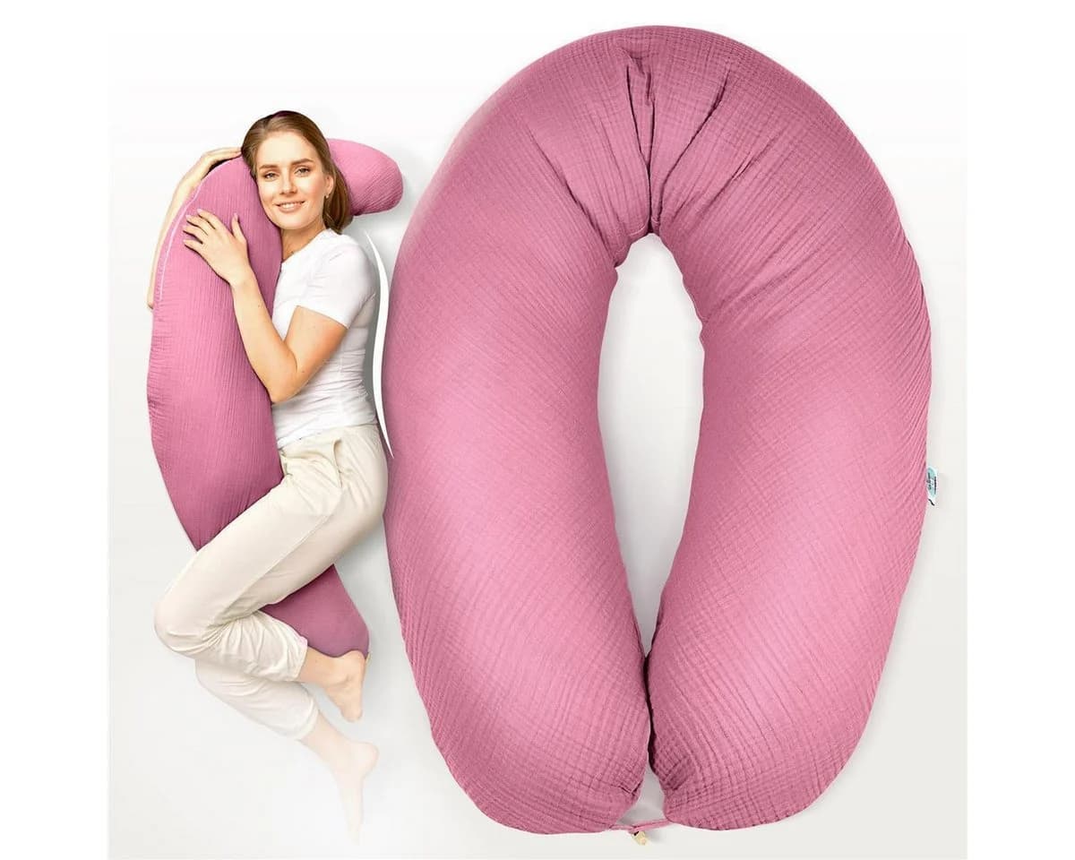 SEI Design Stillkissen XXL 190x30 cm Bio-Baumwoll-Musselin - Bild 2