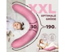 SEI Design Stillkissen XXL 190x30 cm Bio-Baumwoll-Musselin Bild 3