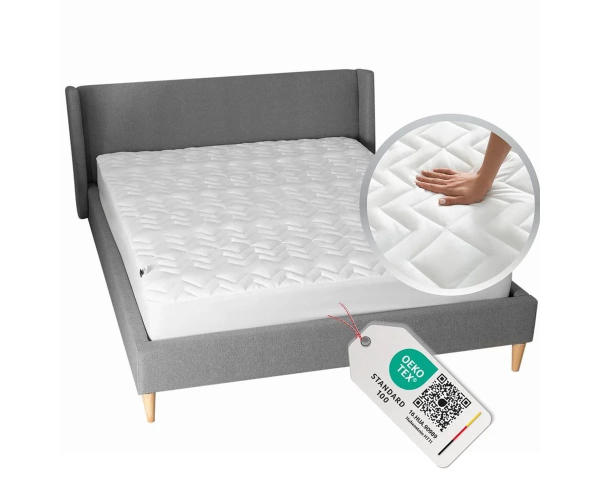 SEI Design Matratzenschoner Spannbettlaken Topper Weiß Soft - Bild 4