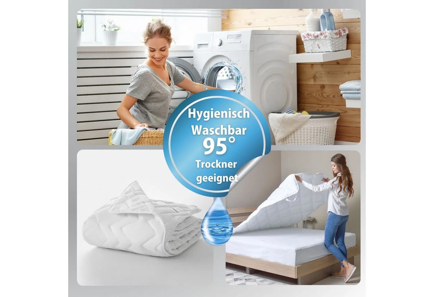 SEI Design Microfaserbettdecke Classic Kollektion Hypoallergen - Bild 5