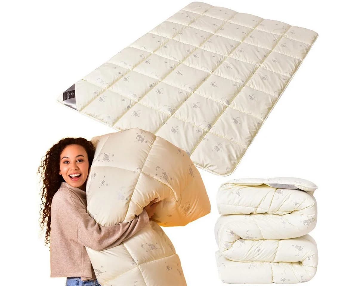SEI Design Naturfaserbettdecke WOOL Comfort Winter 220x200 - Bild 2
