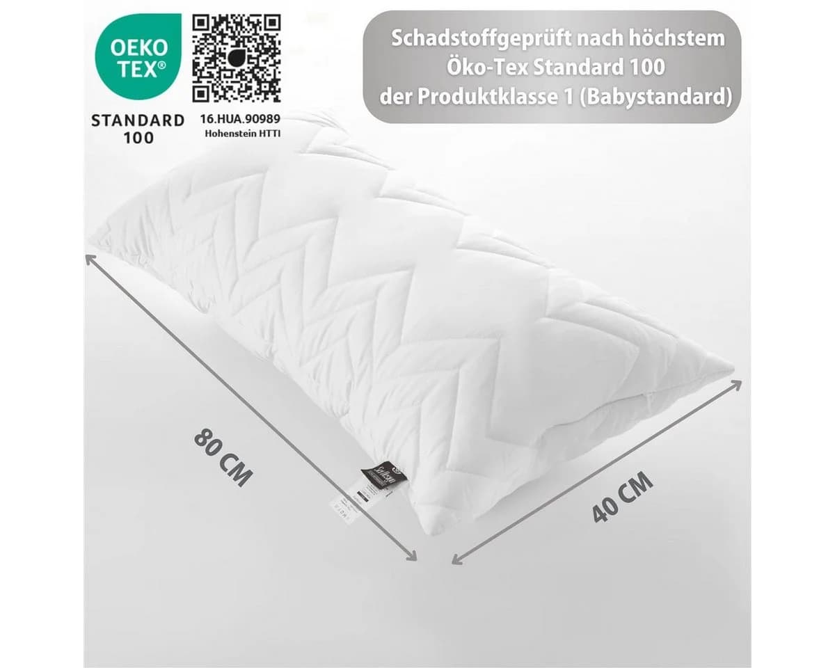 SEI Design Microfaserkissen 40x80 cm - Waschecht & Allergikerfreundlich - Bild 5