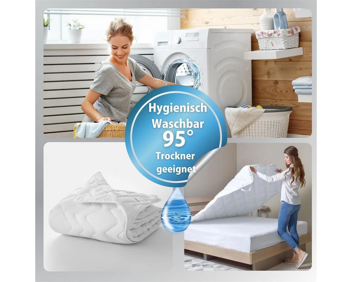 SEI Design Bettdecke + Kopfkissen Set Sommerdecke 135x200 cm - Bild 5