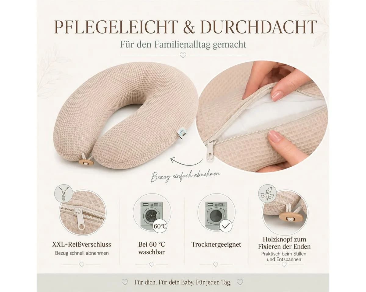SEI Design Stillkissen XXL Ergonomisch mit Mikroperlen - Bild 4