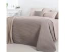 SEI Design Bettüberwurf Royal taupe-beige bestickt Wendefunktion Bild 2