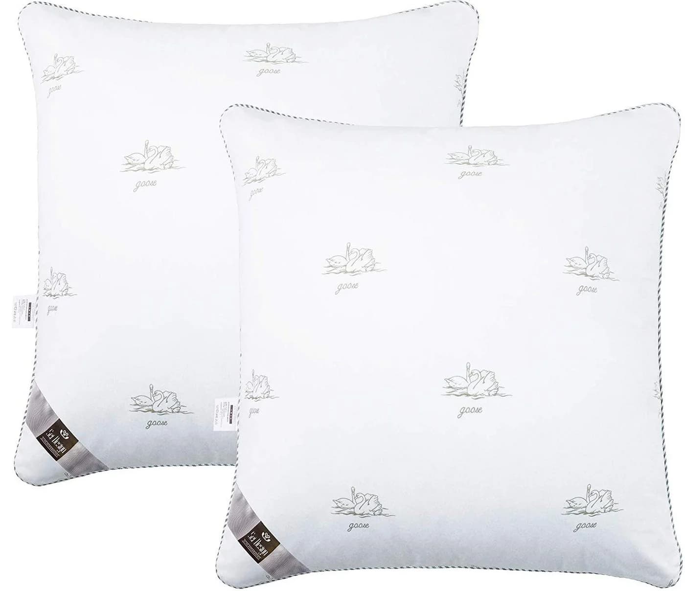 SEI Design Kopfkissen SWAN 80x80, 100% Mikrofaser Polyester, Mikrofaser Bezug, 2-er Set - Bild 2