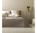 SEI Design Bettüberwurf Living Trend Wendedecke Taupe 3D-Steppung Bild 1