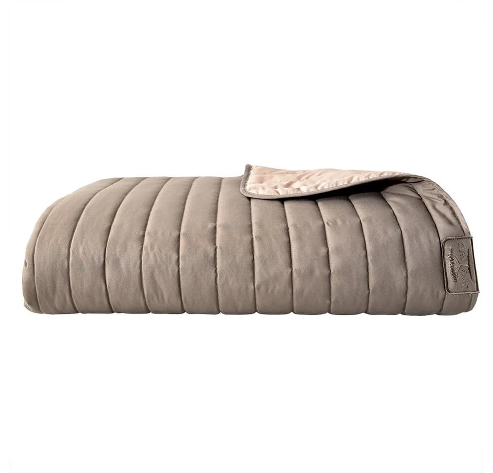 SEI Design Bettüberwurf Living Trend Wendedecke Taupe 3D-Steppung - Bild 4