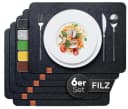 Loco Bird Platzset 6er Set Filz Grau Rechteckig Bild 2