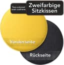 Loco Bird Stuhlkissen 4er Set Rund Anthrazit Schwarz Filz Bild 1