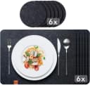 Loco Bird Platzset 12er Set Anthrazit Filz Rechteckig Bild 2