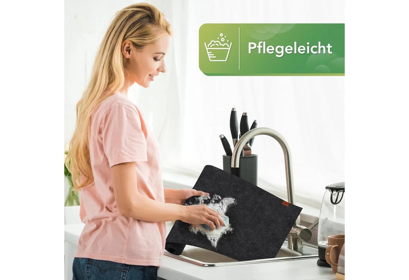 Loco Bird Filz Tischläufer Grau Skandinavisch - Bild 4