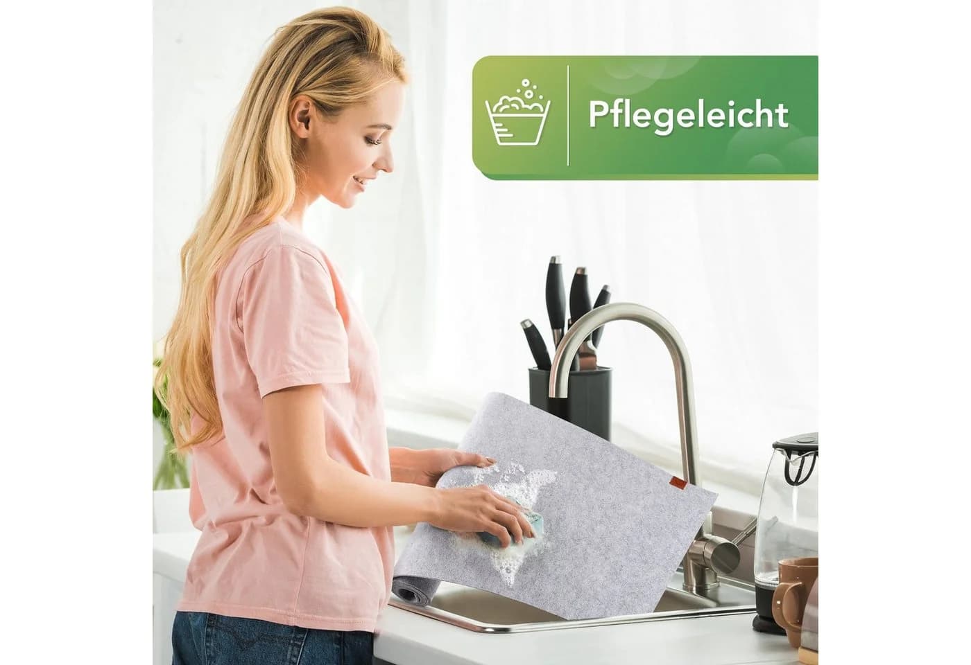 Loco Bird Tischläufer aus Filz Grau Skandinavisch - Bild 4