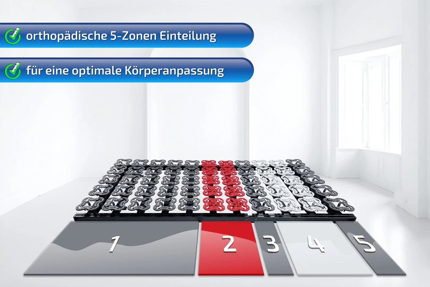 Tellerlattenrost T-Flex Matratzen Perfekt Verstellbar - Bild 3