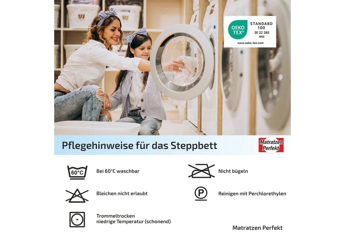 Matratzen Perfekt Baumwollbettdecke Ganzjahresdecke Weiß - Bild 3