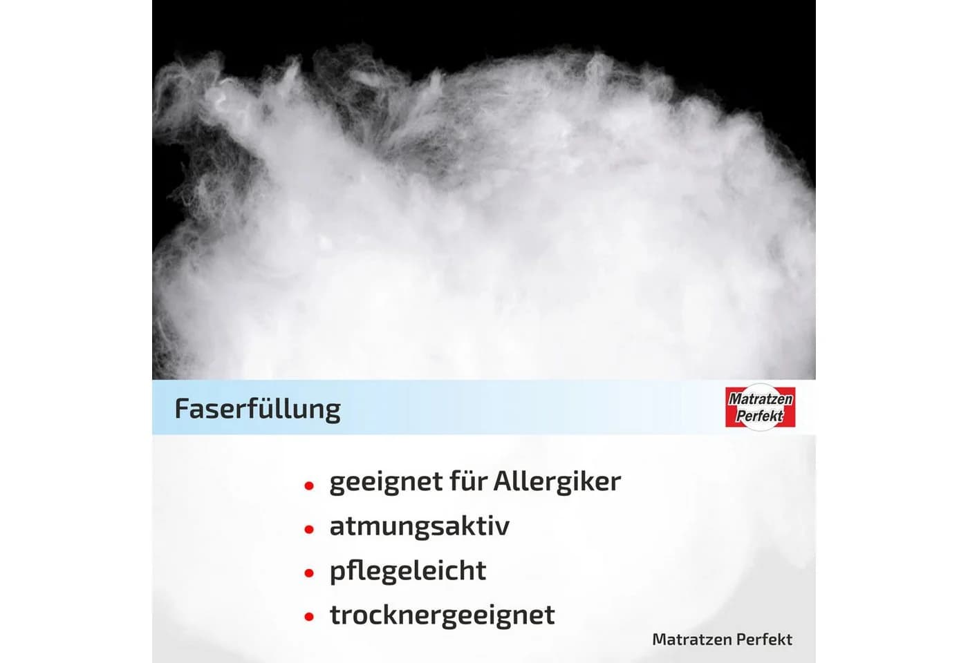 Matratzen Perfekt Baumwollbettdecke Ganzjahresdecke Weiß - Bild 4