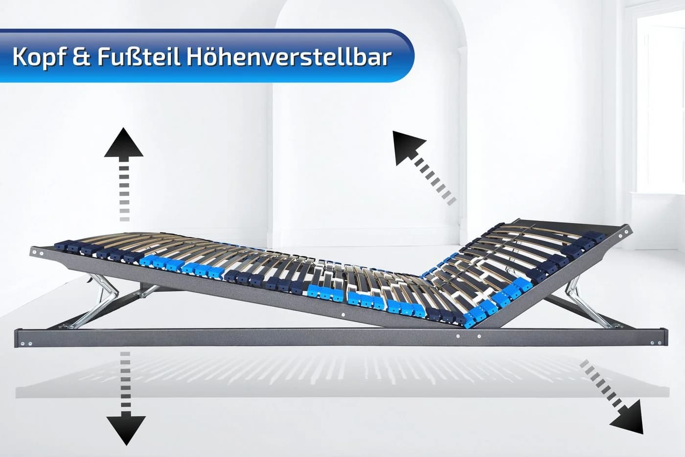 Matratzen Perfekt Lattenrost 7-Zonen mit Schulterabsenkung & KF verstellbar - Bild 4