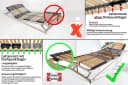 Matratzen Perfekt Lattenrost 42 Leisten Buche 7 Zonen Trio-Kautschukkappen Bild 5