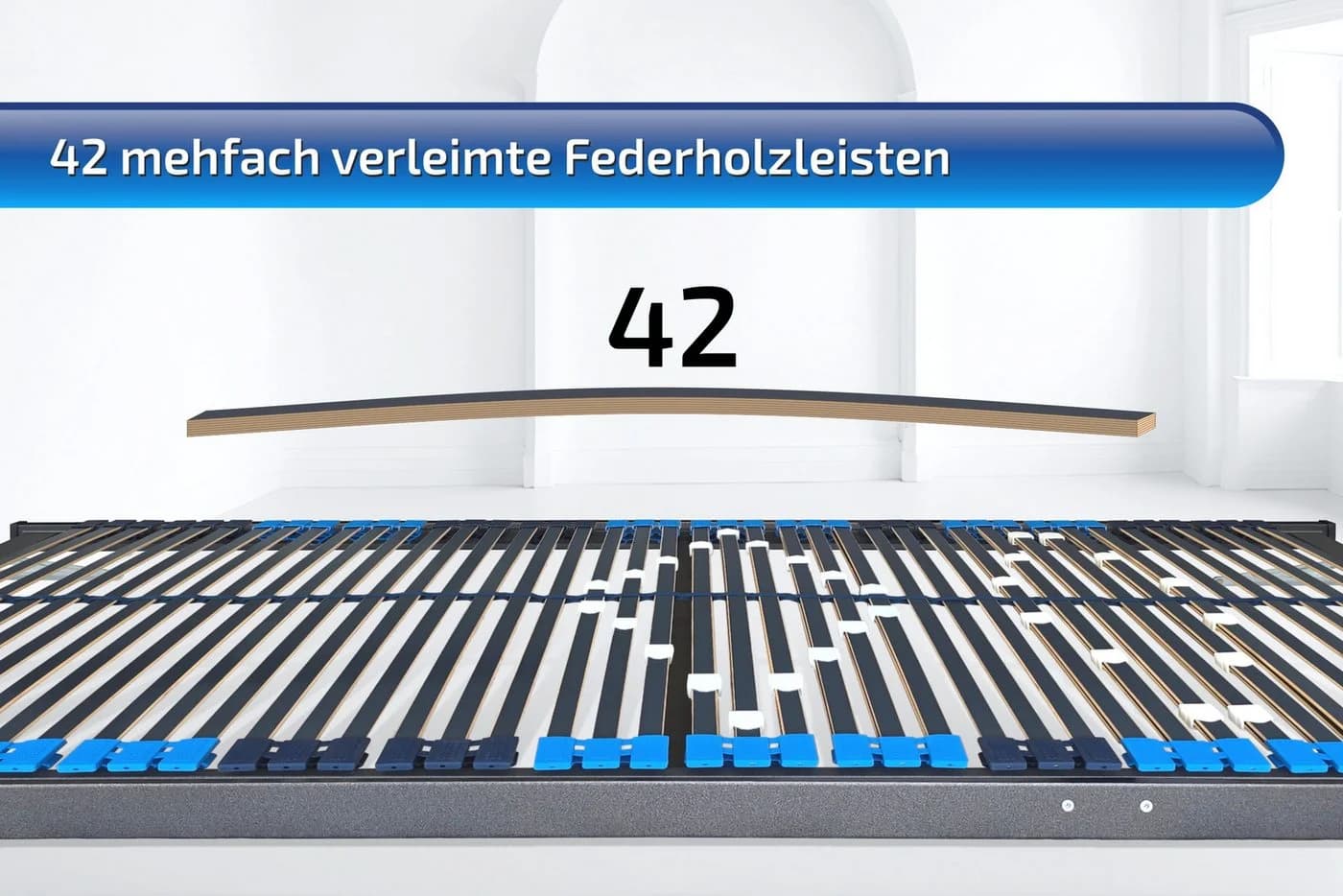 Matratzen Perfekt Lattenrost 42 L Schulter Verstellbar Komplett Montiert - Bild 5