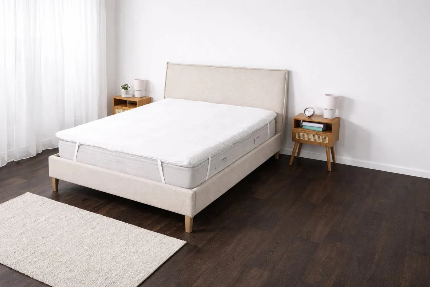 Matratzen Perfekt Kaltschaum Topper 4cm abnehmbarer Bezug weiß