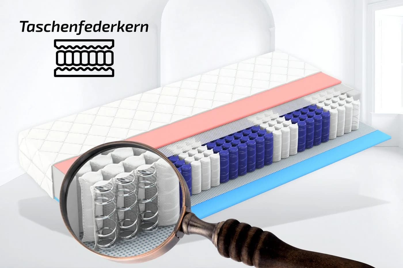Taschenfederkernmatratze Berlin Plus Wendematratze 24 cm Matratzen Perfekt - Bild 4