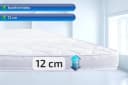Matratzen Perfekt TOKIO Kaltschaumtopper 12cm Extra Fest Härtegrad 5 Weiß Bild 3
