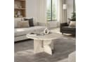 moebel17 Couchtisch Enigma Beige Travertin Optik Ø 75 cm Bild 2