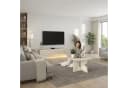 moebel17 Couchtisch Enigma Beige Travertin Optik Ø 75 cm Bild 5