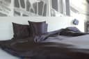 beties Kissenbezug Glanz Satin Schwarz 40x60 cm Bild 1