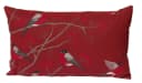 beties Kissenbezug Beeren Vögel Marsala 30x50 cm Baumwolle Bild 2